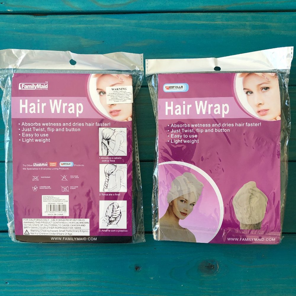 Set of 2  Light Weight Hair Wraps (NEW)